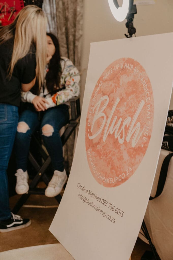 Blush Pro Makeup Signage