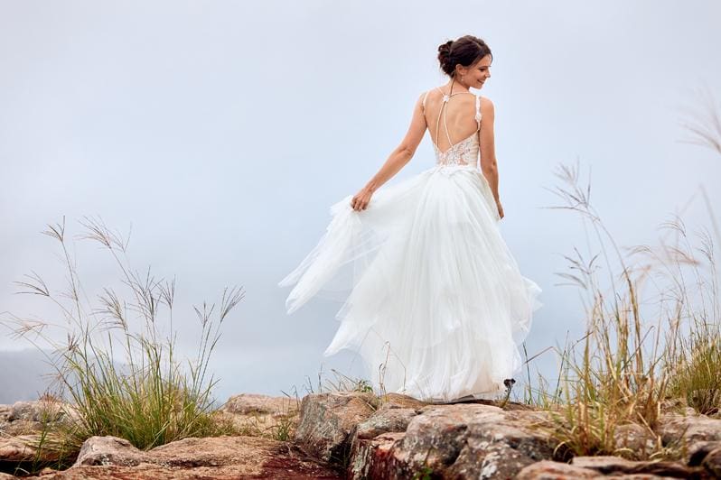 Bride in wedding dress