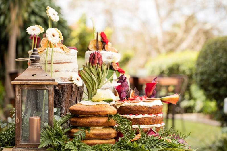 Wedding cake display
