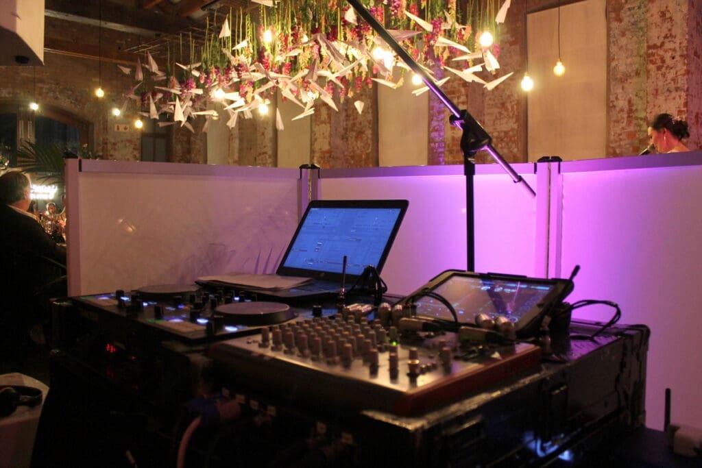DJ Greig sound equipment