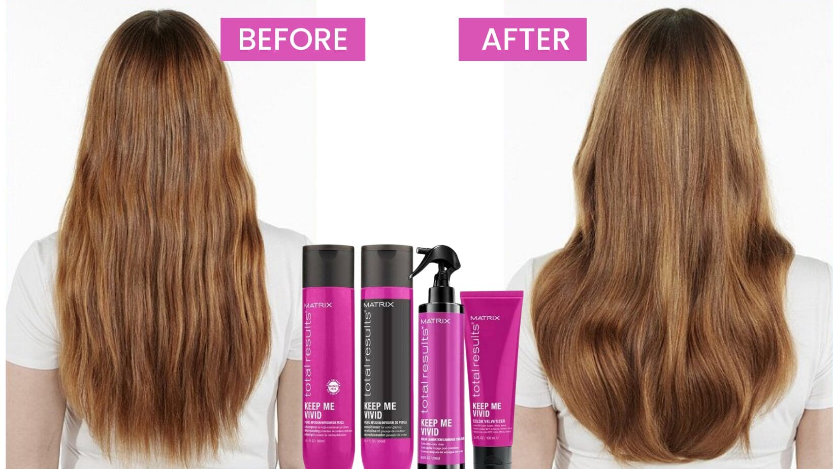 Nourish hair and keep it looking vibrant after colour treatments with specialised hair products