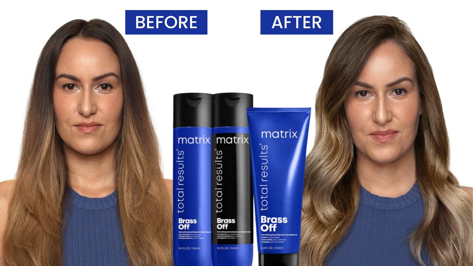 Nourish hair and combat overly brassy tones with specialised hair products