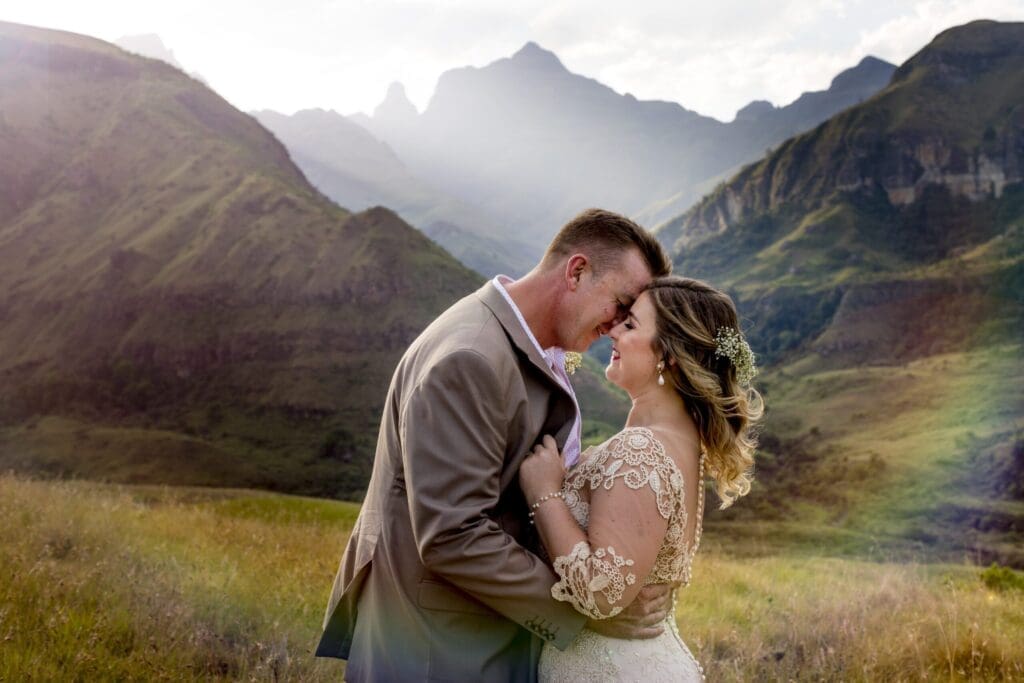 Bride-groom-mountain-backdrop-Cathedral-peak Spectacular mountain backdrop at Cathedral Peak wedding