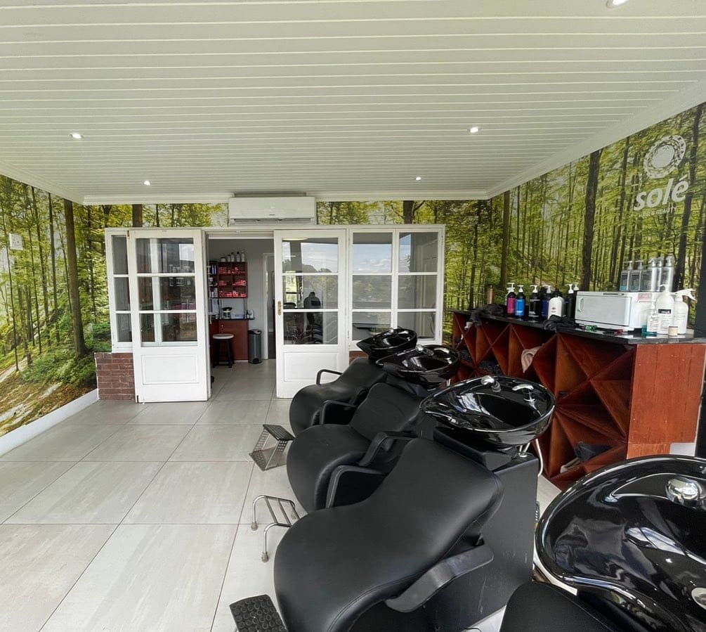 Tranquil wash room area at Sole Hair and Beauty in Pietermaritzburg