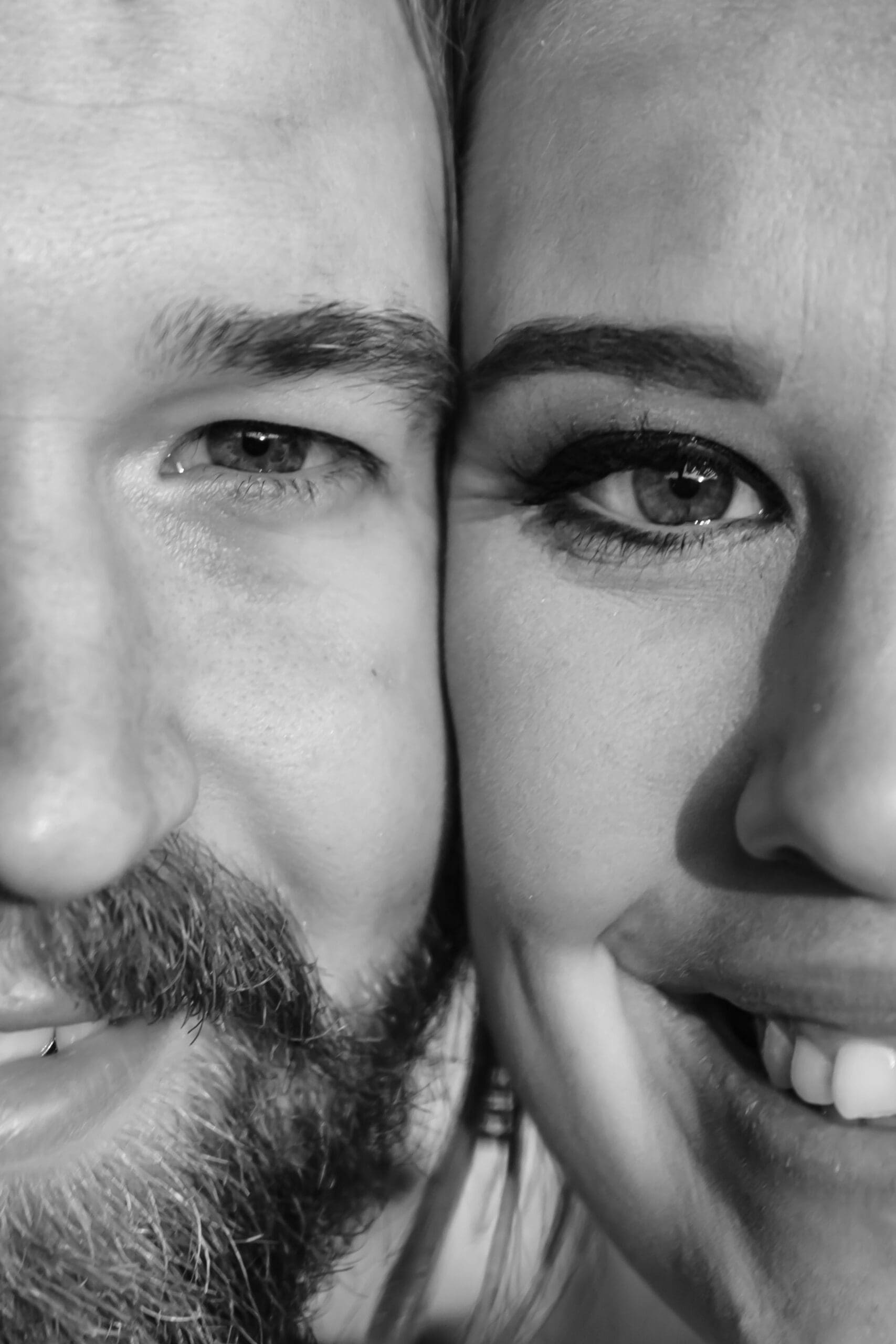 Cheek to cheek close up