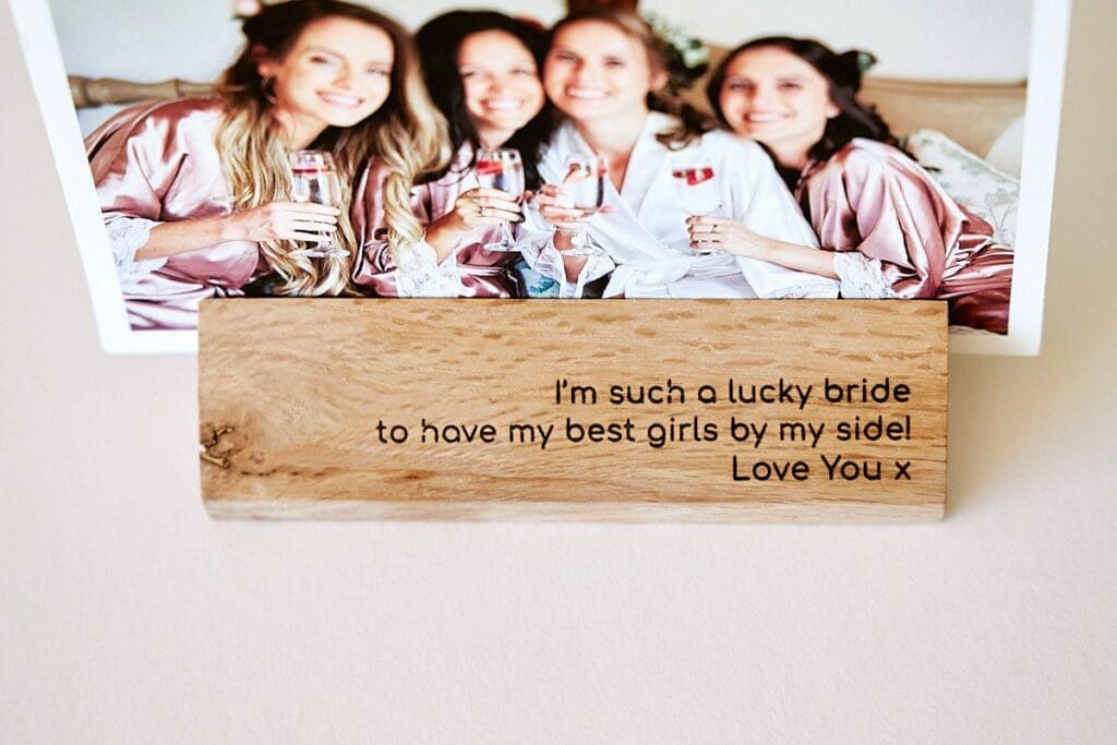 Bridesmaid gift photo frame