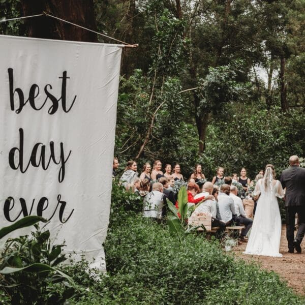 Best Day Ever wedding signage