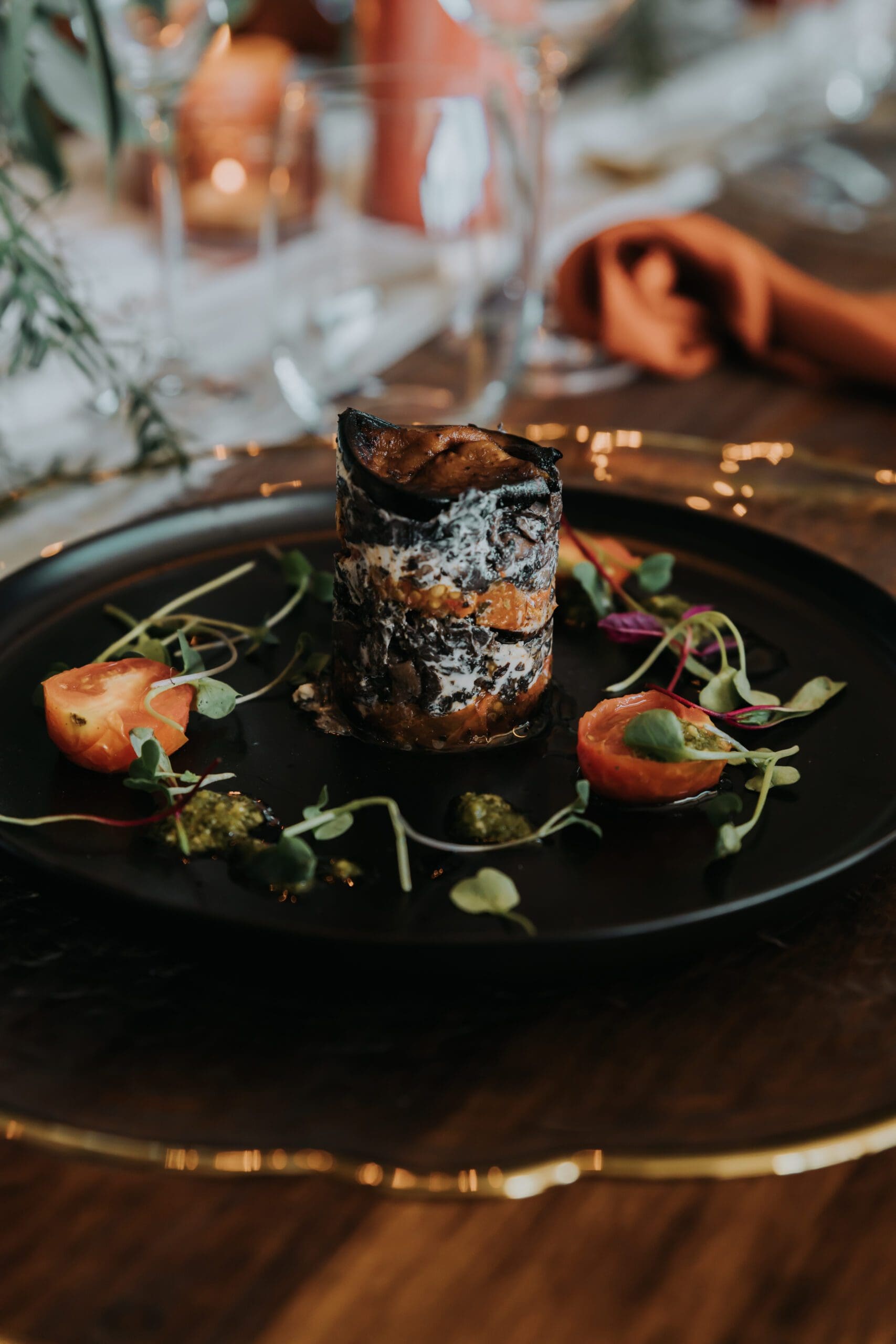 Perfectly plated meal