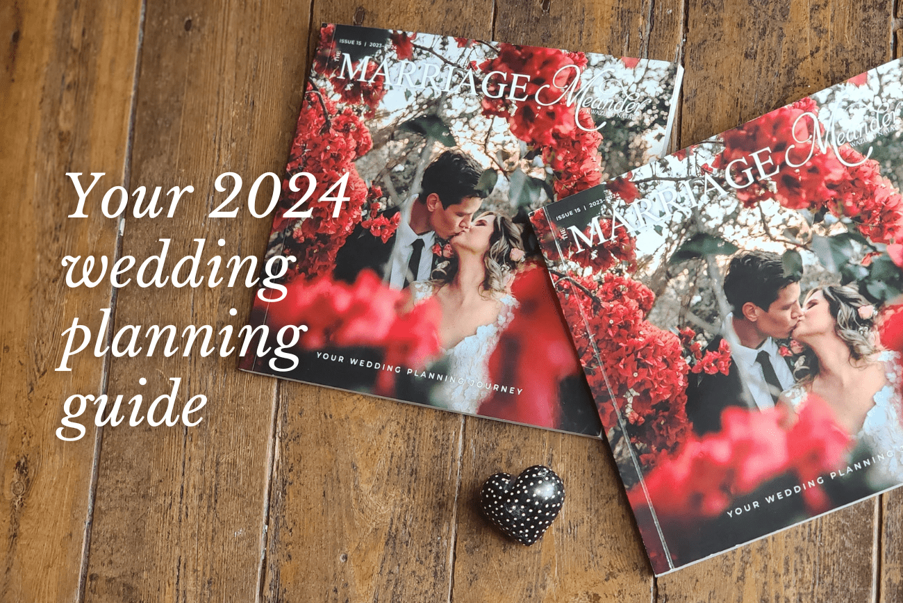 Cover of 2023/2024 Marriage Meander magazine