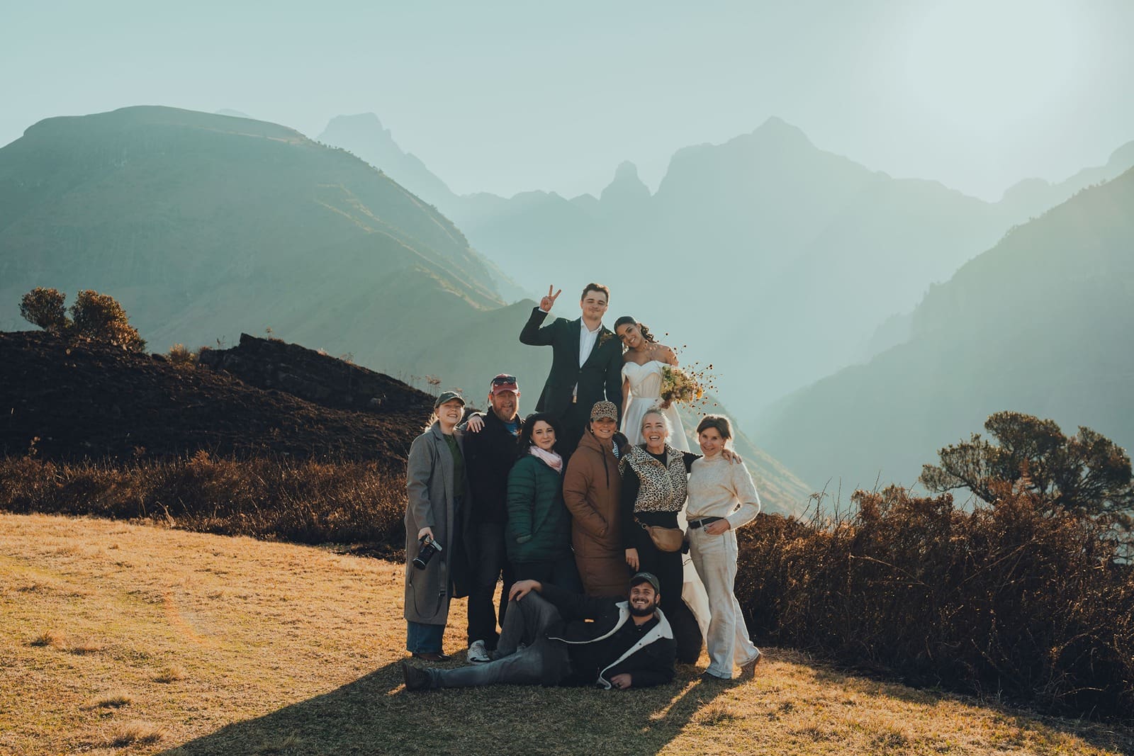 Team of collaborators at Whispers of the Berg elopement styled shoot