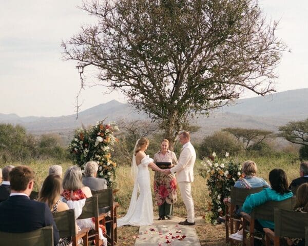 Bush ceremony done by SACRED UNIONS Marriage Officer KZN