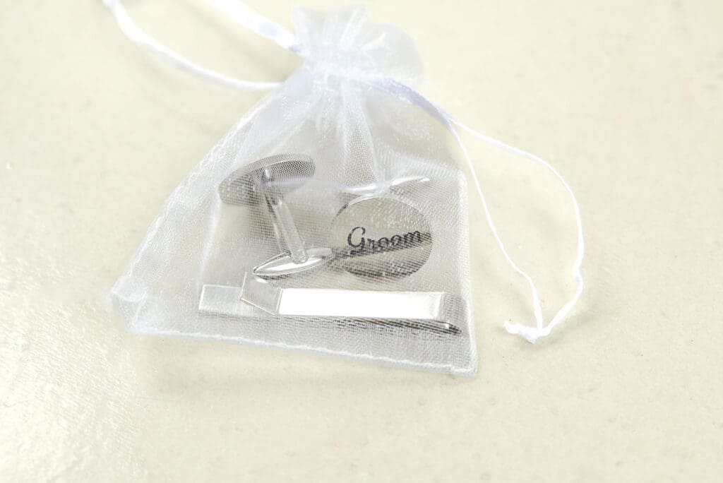 Heaven Sent Personalized Gifts groom cuff links