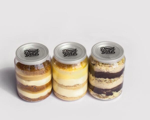 Dessert jars made by Dough Girl