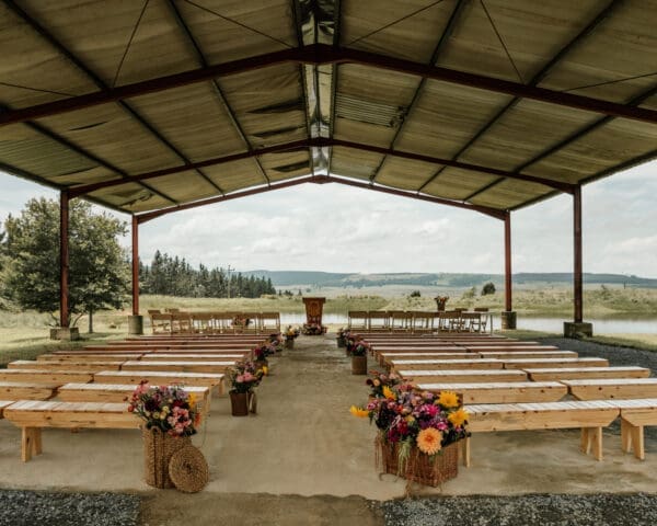 Outdoor chapel venue at Bushwillow Park Wedding Venue