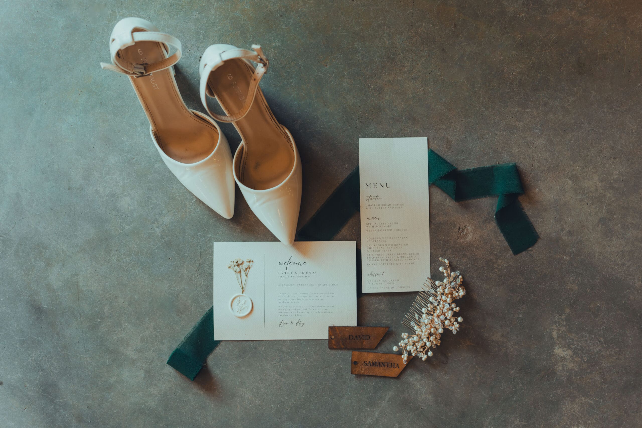 Wedding stationery details photo
